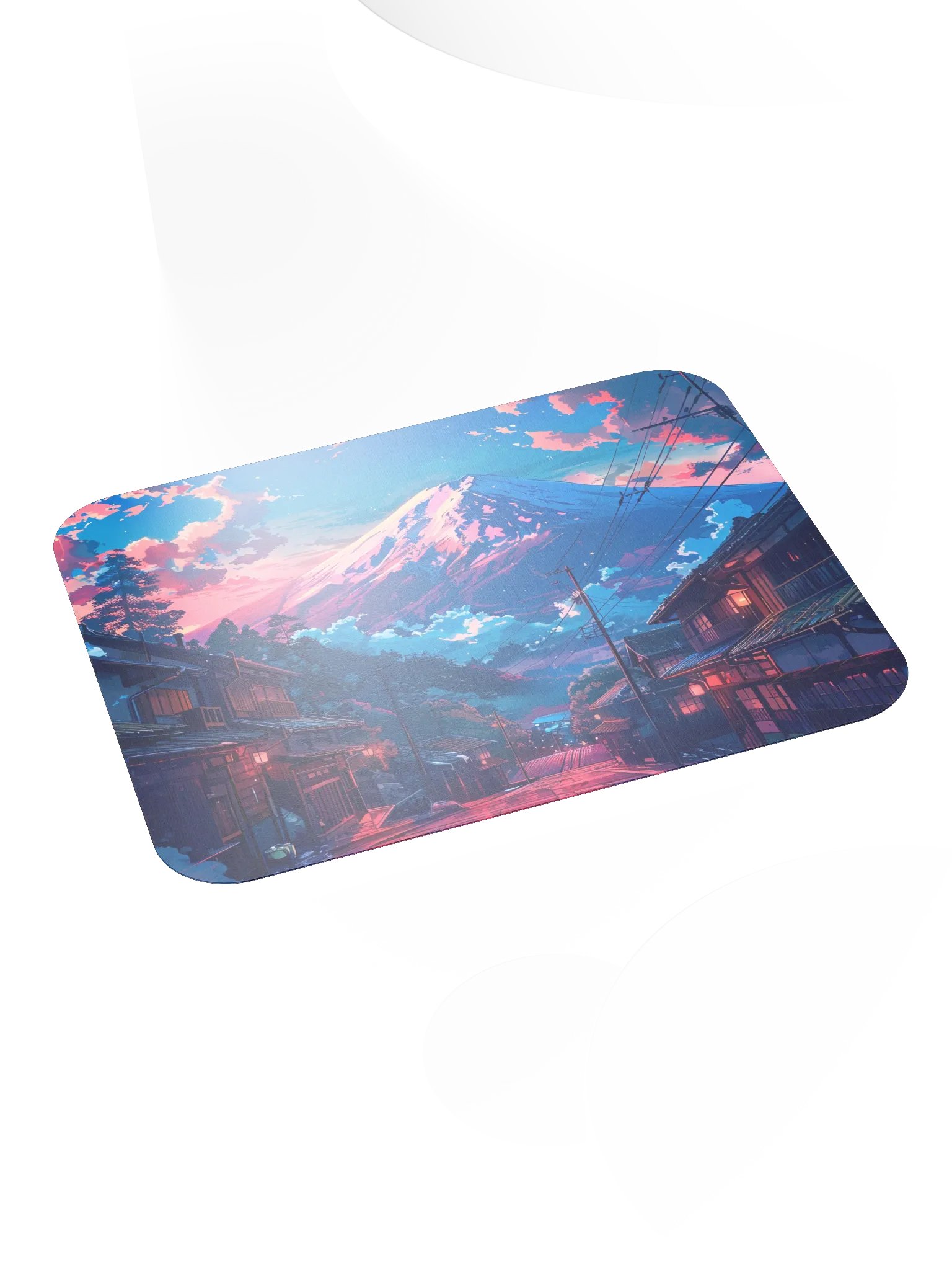 Mountain Village Anime Style Mouse Pad by Treasure Pie product image (5)