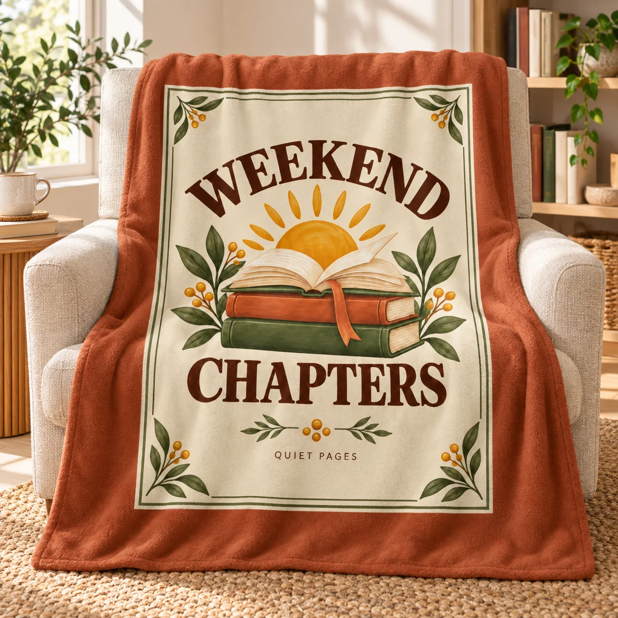 Weekend Chapters Throw Blanket product image (1)