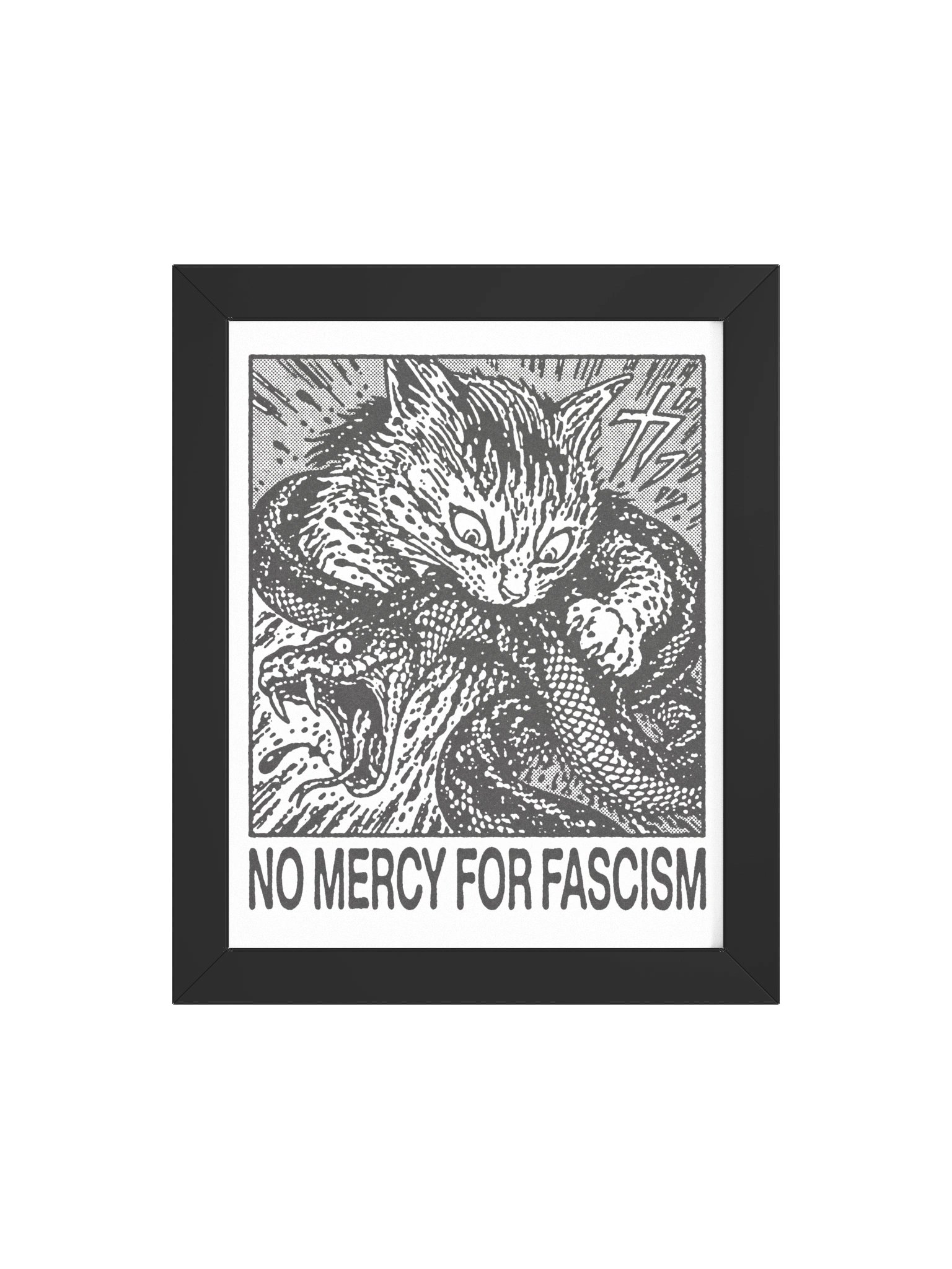 NO MERCY ! Framed Print. product image (4)