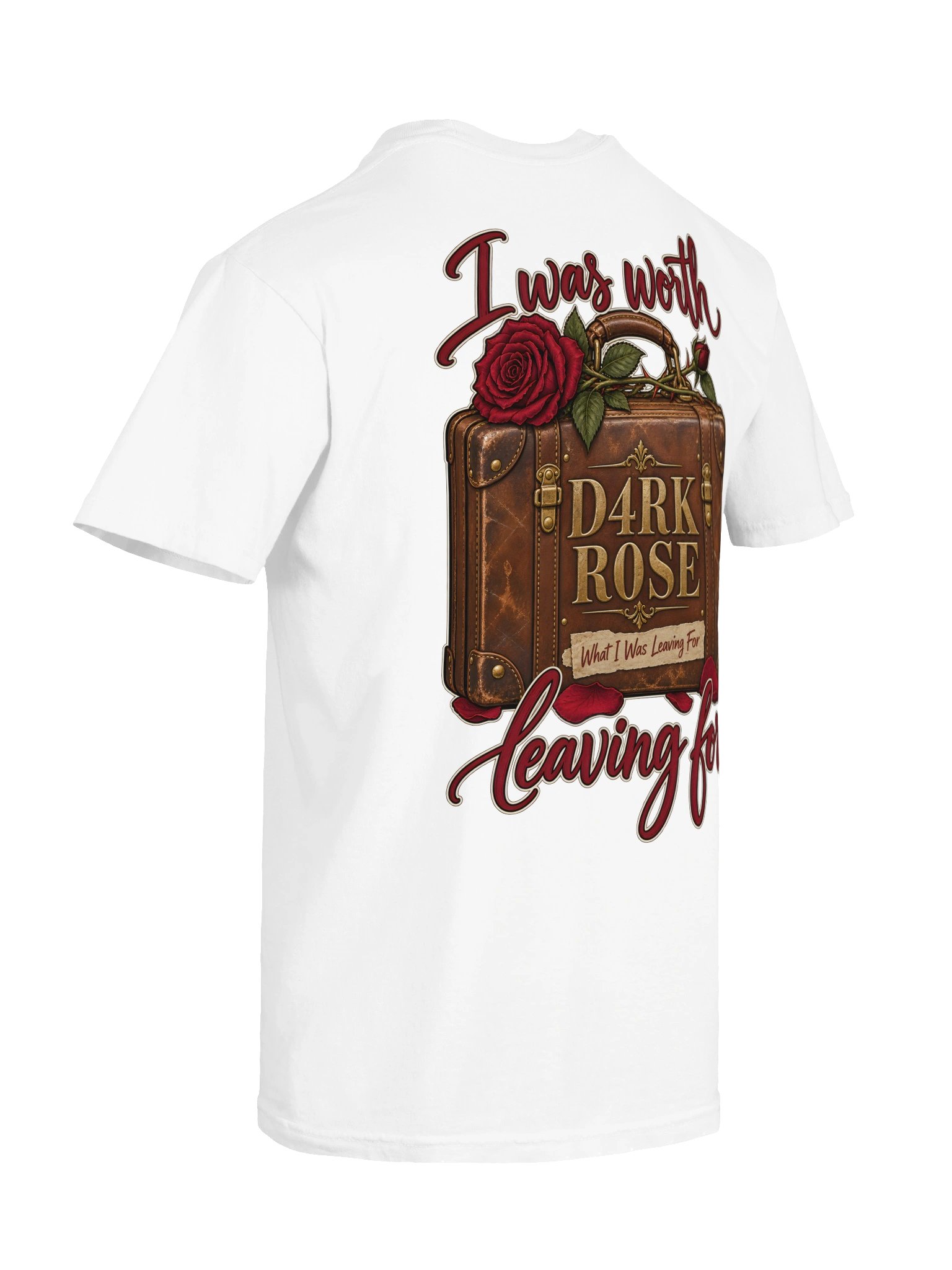 D4RK R0SE What I Was Leaving For Heavyweight T-Shirt product image (8)