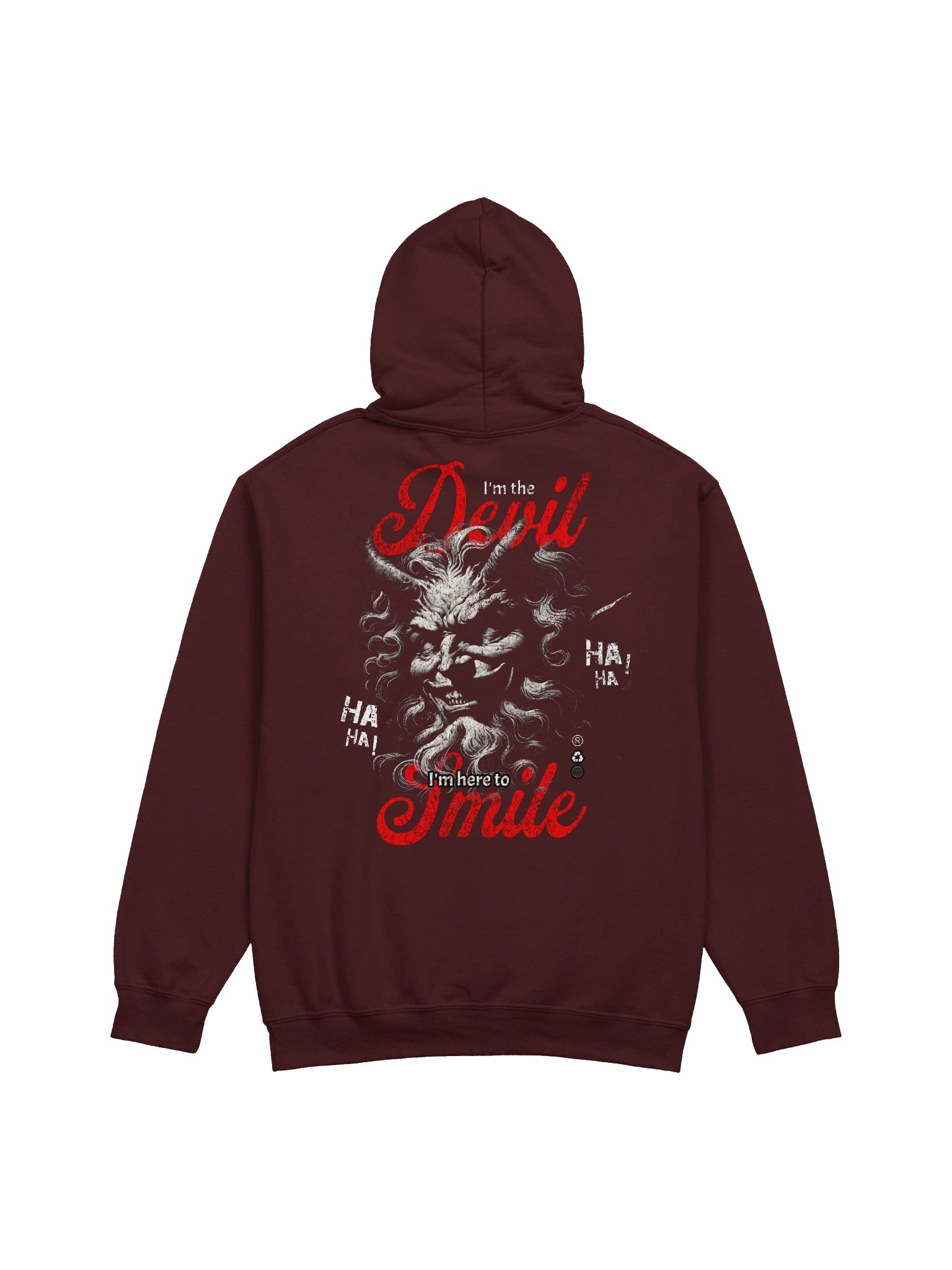 Devil Smile Hoodie | VOID Club Midweight Streetwear Hoodie product image (1)