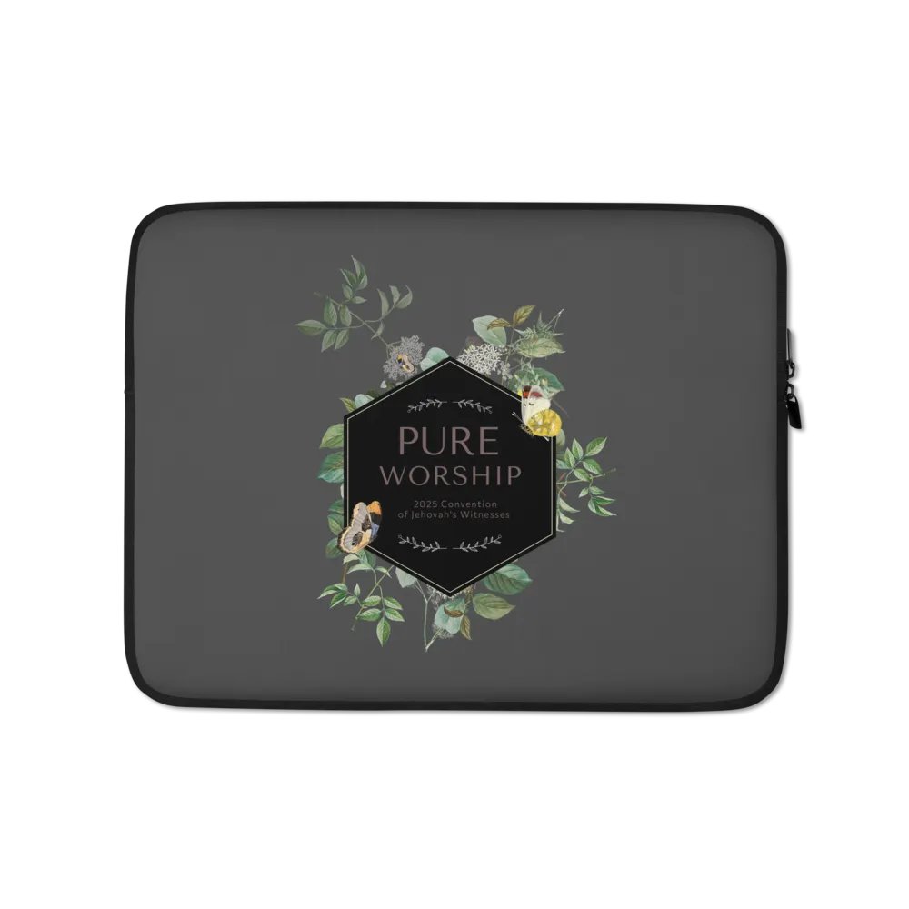 "Pure Worship" 2025 Convention Botanical Laptop Sleeve product image (1)