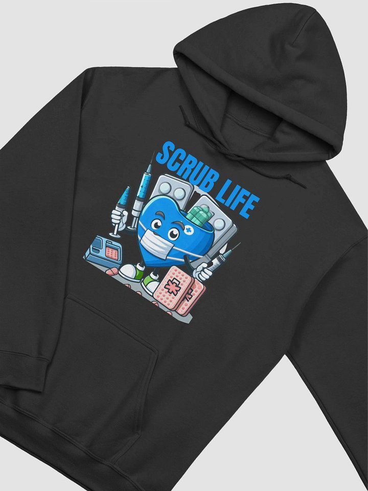 Scrub Life Cartoon Heart Hoodie product image (18)