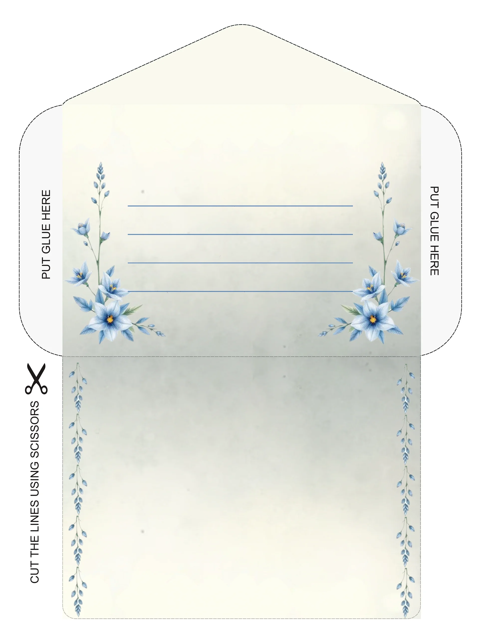 Blue Floral Christian Stationery Set (7 Designs) product image (4)