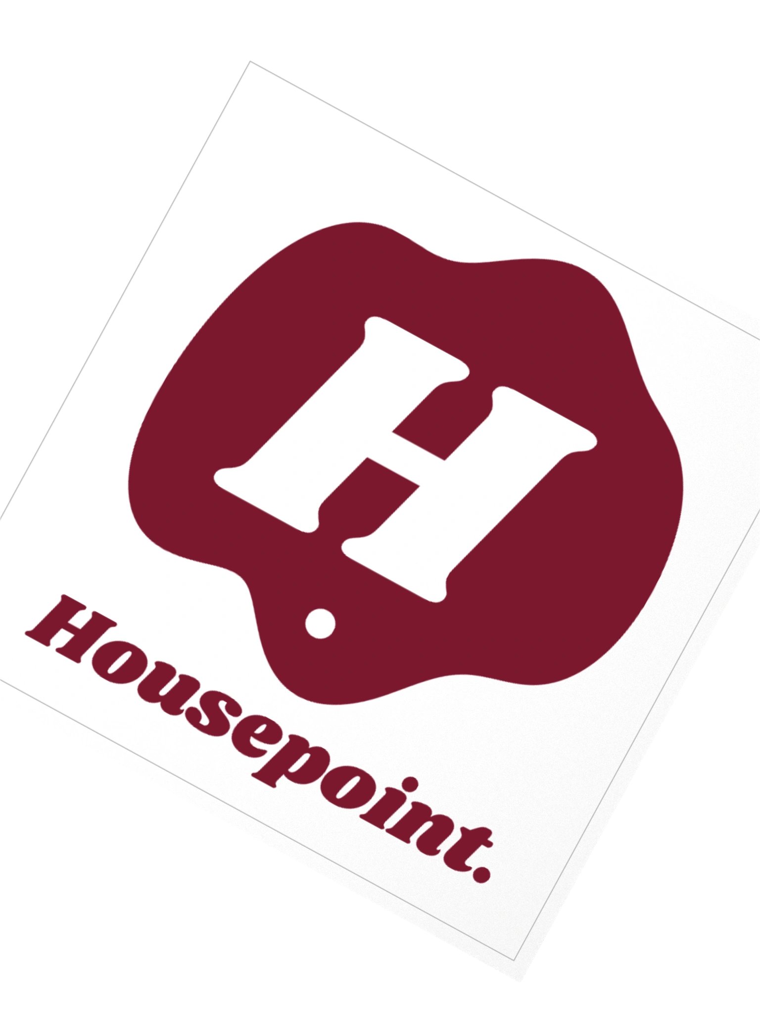 Housepoint Logo Sticker - Maroon product image (2)