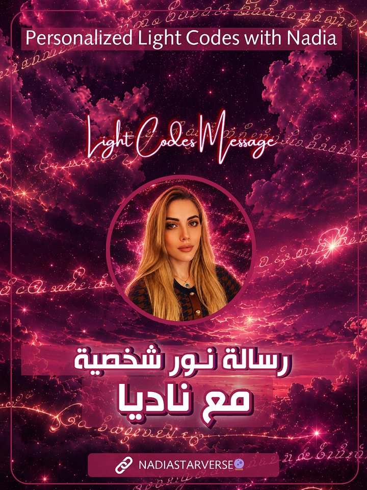Personalized Light Codes - رسالة نـور شخصية مع ناديا product image (1)