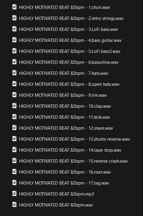 HIGHLY MOTIVATED BEAT product image (2)