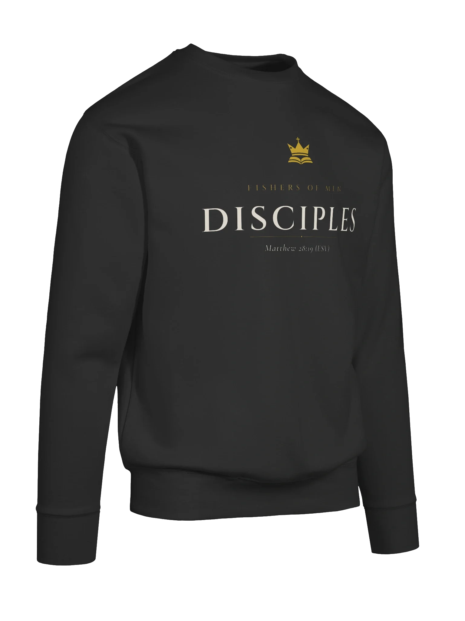 Disciples Crewneck - Black, view 10 — Christ Is King crewneck