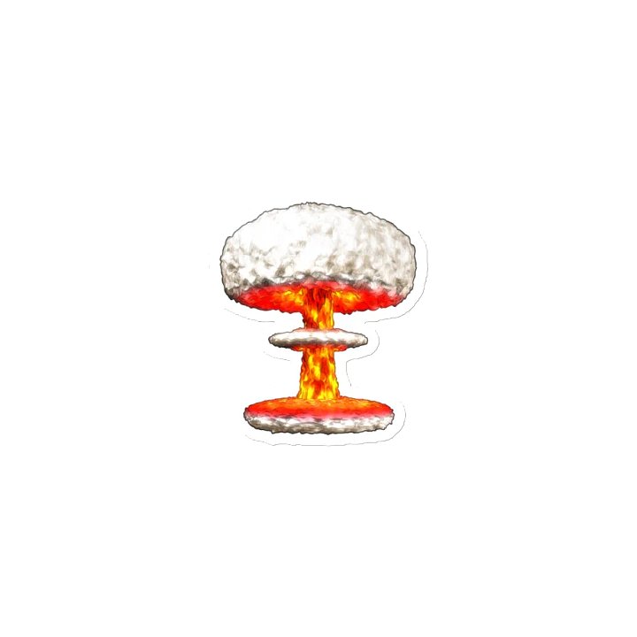 Nuclear Explosion Die-Cut Magnets product image (1)