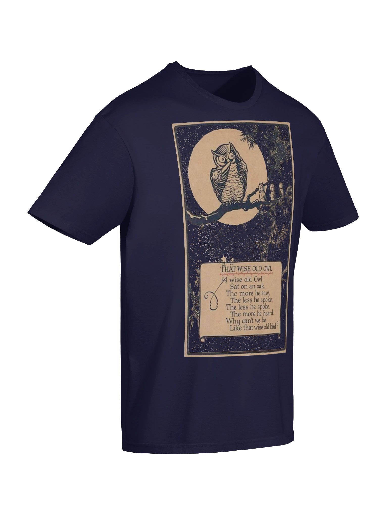 Wise Old Owl Poem Unisex Softstyle T-Shirt product image (6)