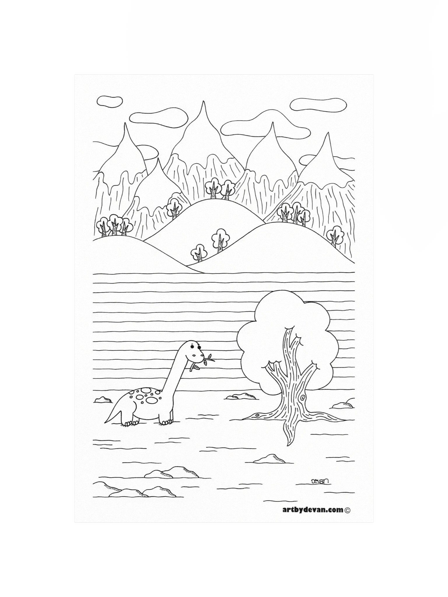 Color Your Own Art: Dinosaur product image (4)