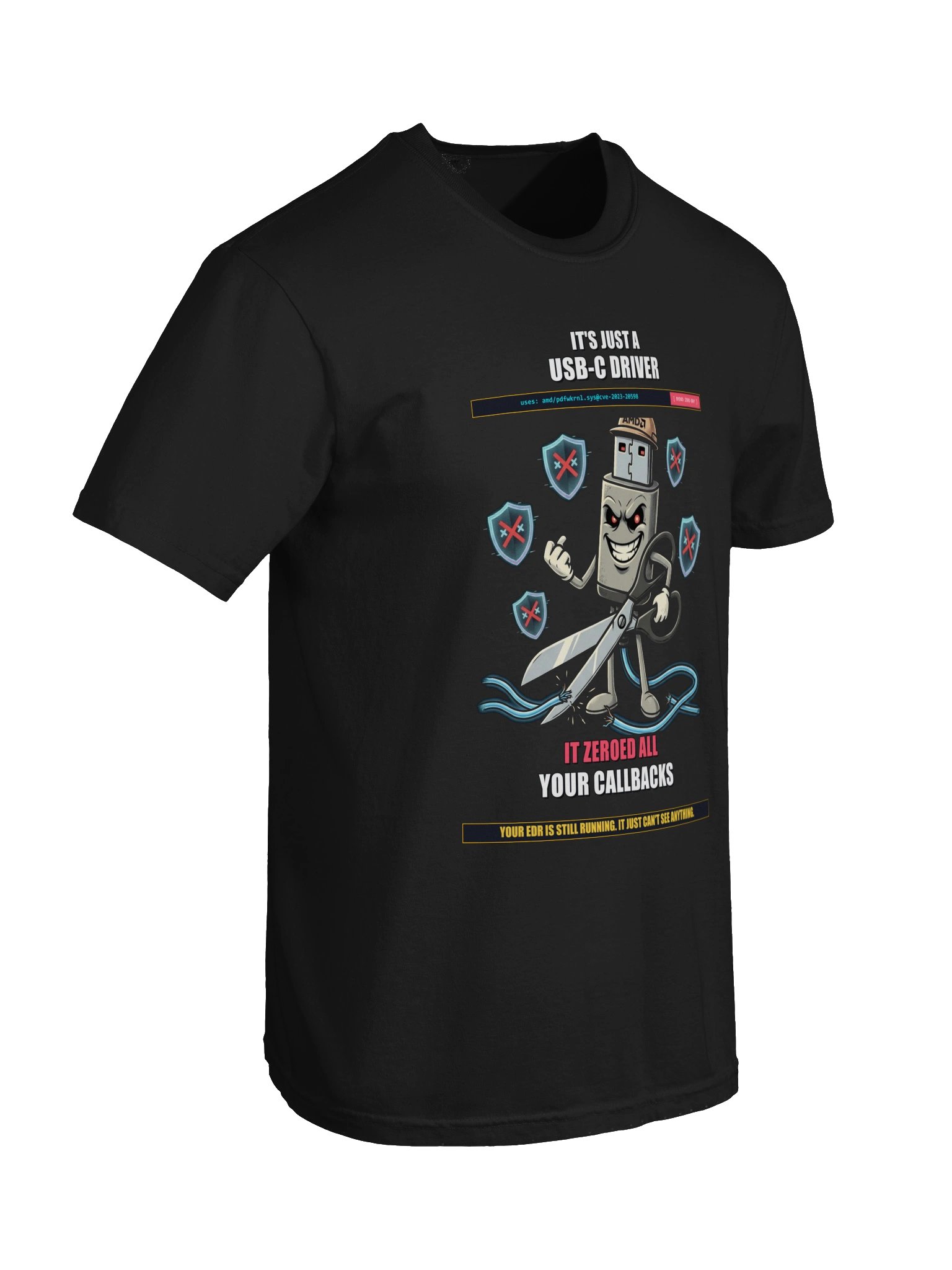 It's Just a USB-C Driver: "Zeroed Your Callbacks" Heavyweight Tee - Dark product image (40)
