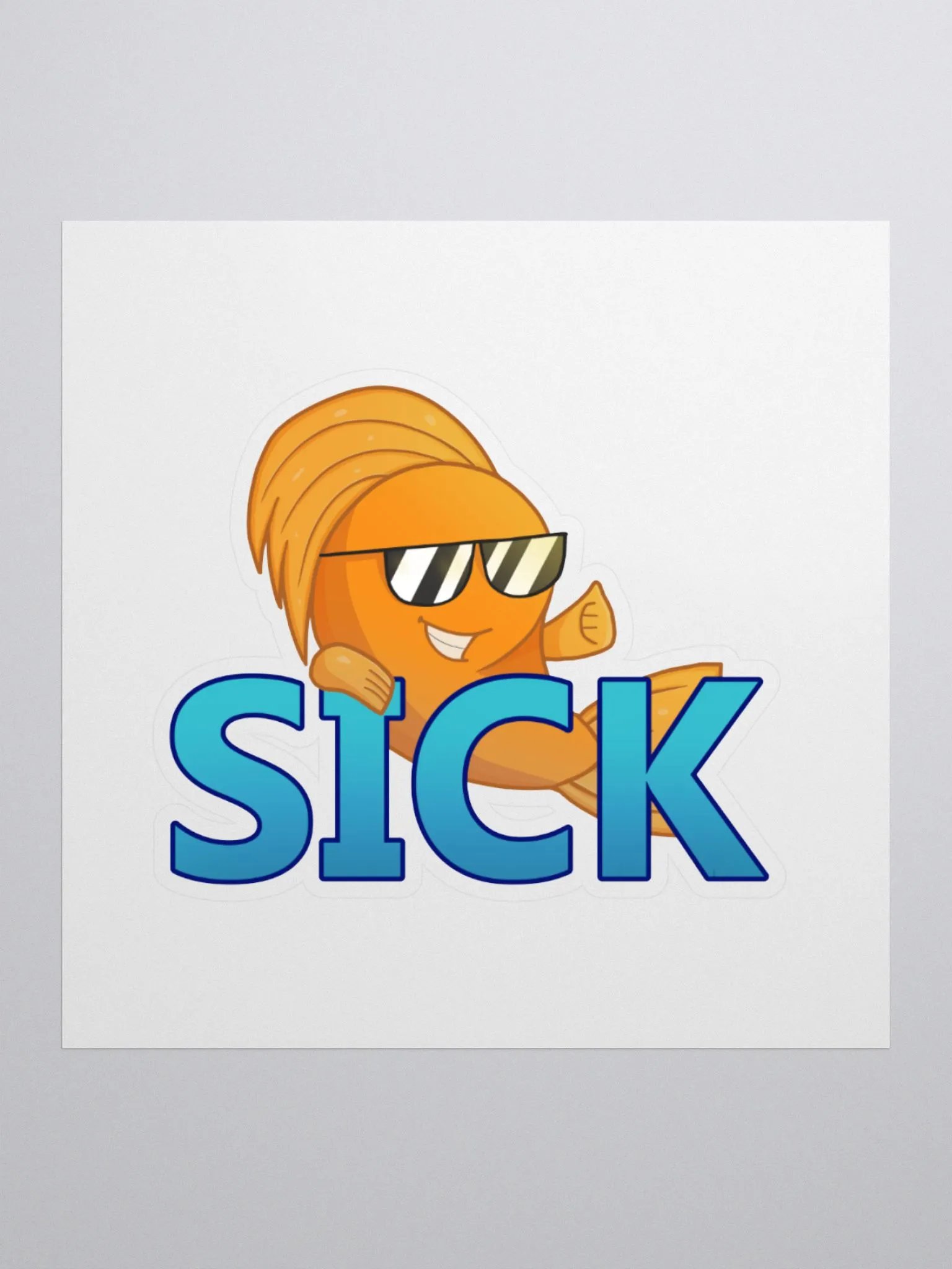 Sick Fish Sticker product image (2)
