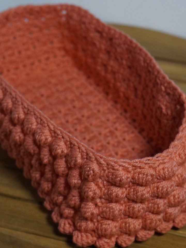 Bobble basket Crochet pattern product image (1)