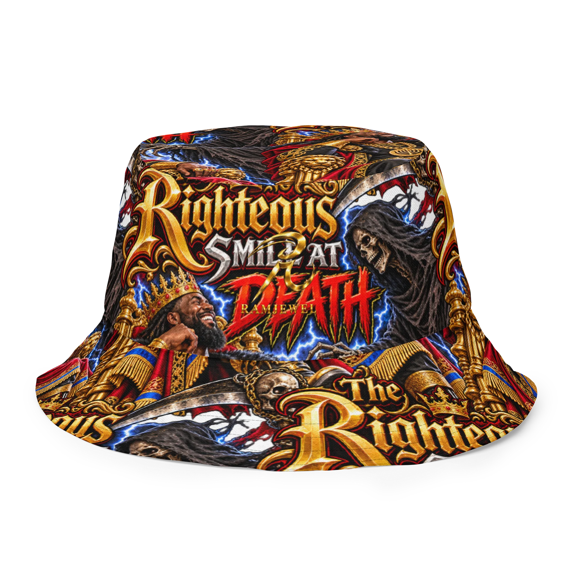 The Righteous Smile at Death Reversible Bucket Hat product image (1)