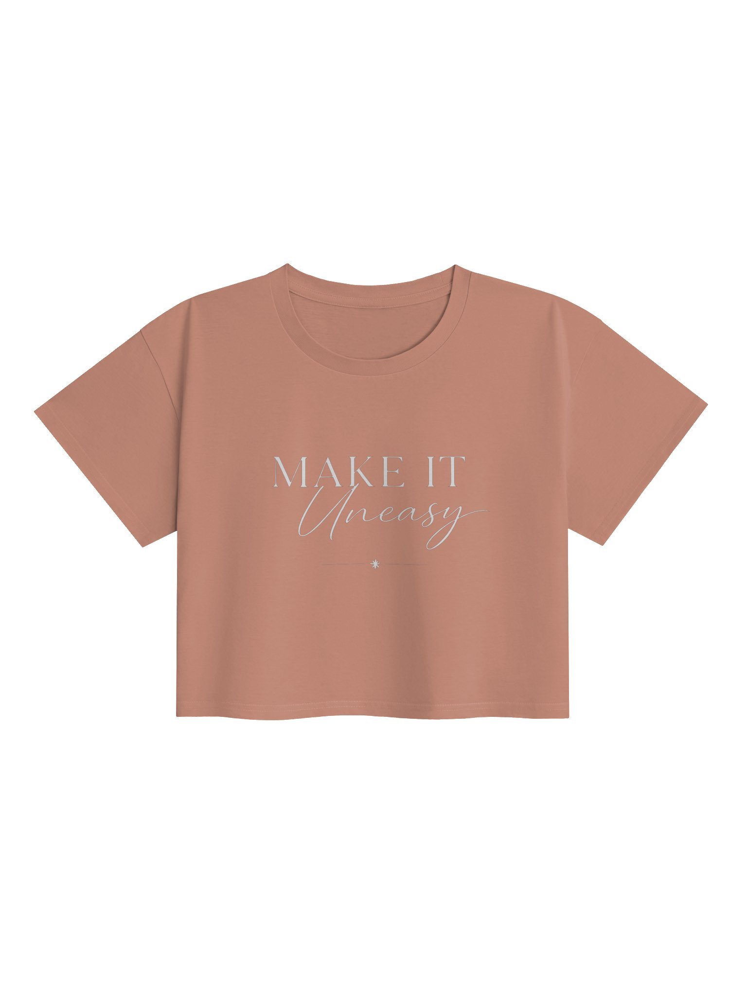 Make It Uneasy - crop t-shirt product image (1)