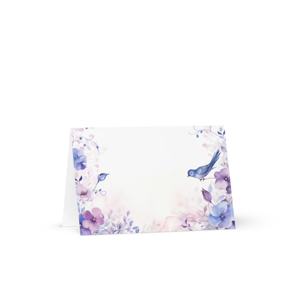 All-Occasion Greeting Card: Watercolor Bird and Blossoms product image (1)