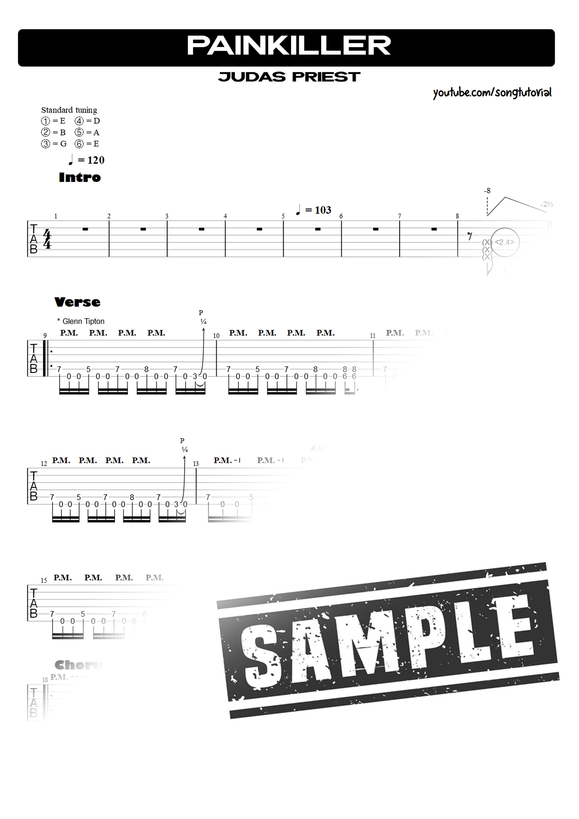 Painkiller | PDF Tab + Guitar Pro | Judas Priest product image (2)
