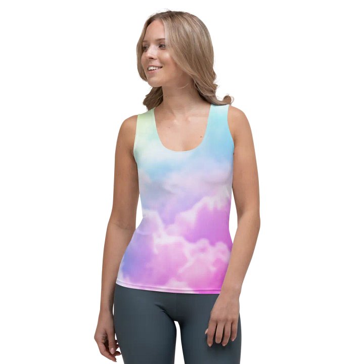 Blur cloud rainbow Design Tank Top - V7 product image (1)