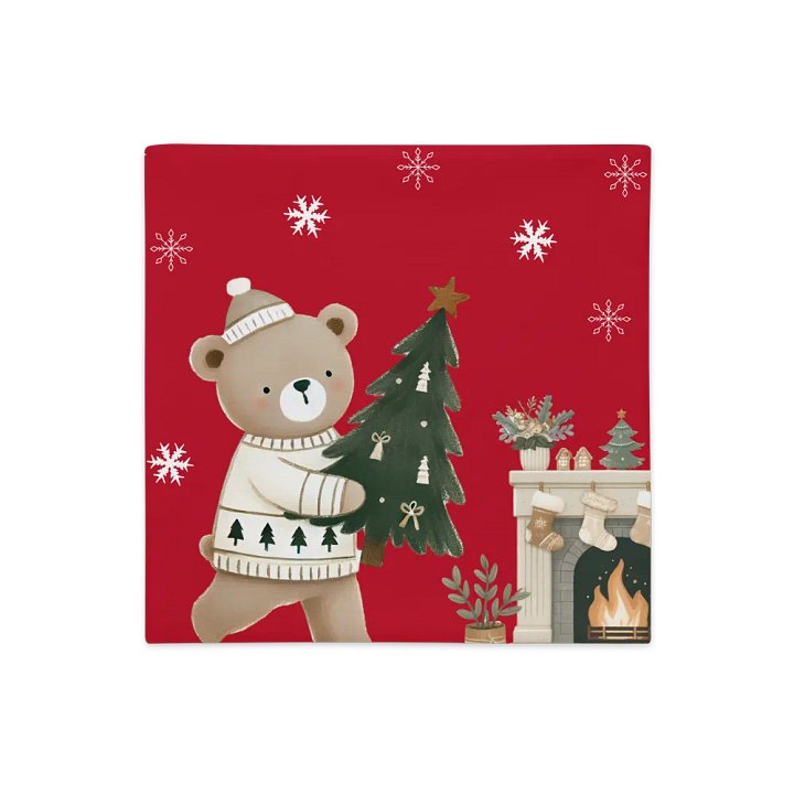 Festive Bear Holiday Pillowcase product image (3)