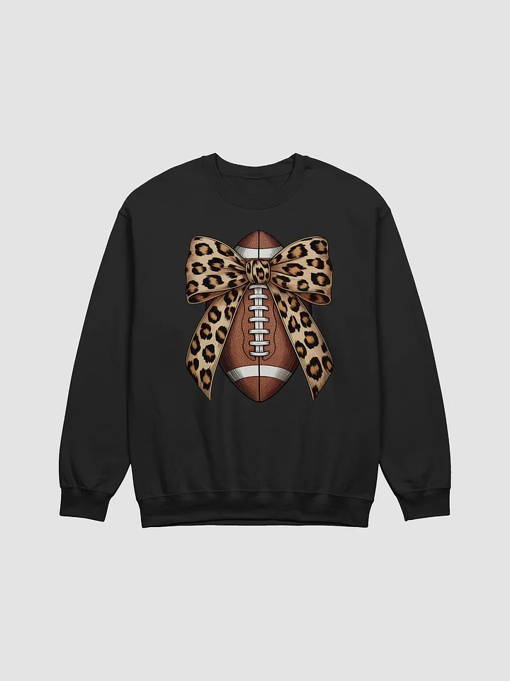 Leopard Bow Football Sweatshirt product image (1)