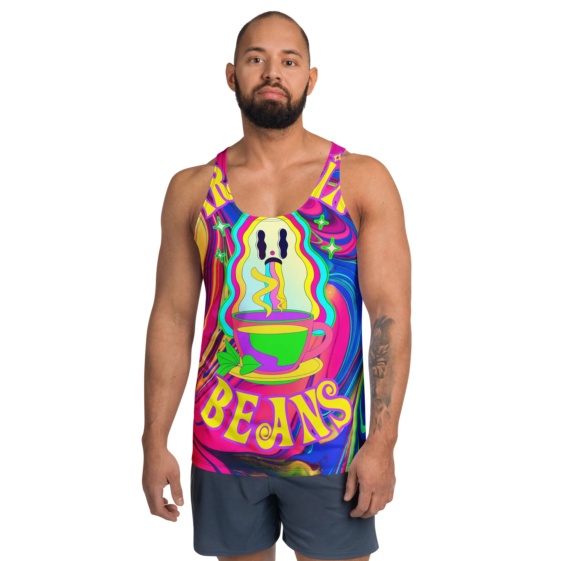 Odd Duck Trippin Beans Full Print Tank Top product image (1)