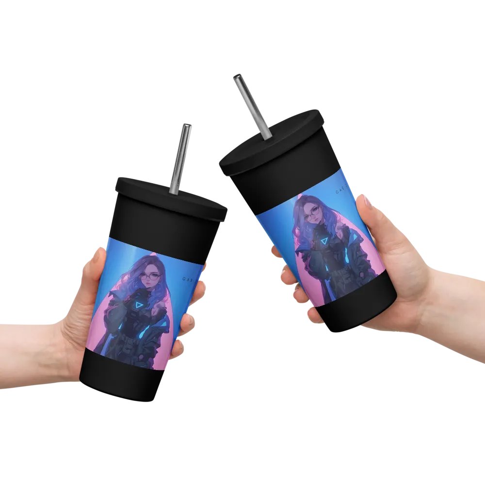 Cyberpunk V.2 Tumbler with a Straw product image (4)