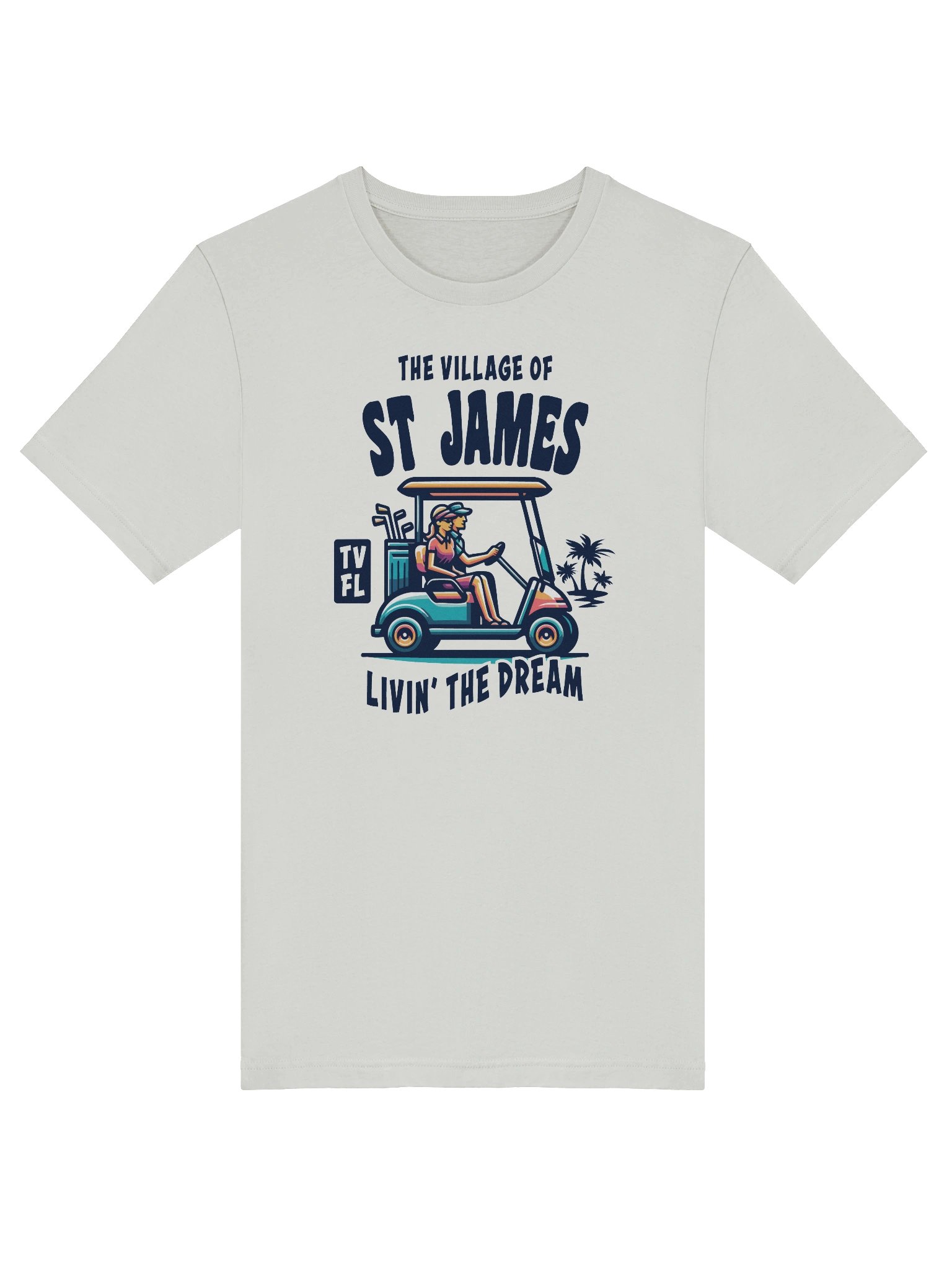The Village of St James TV FL Golf Cart Design T-Shirt product image (40)