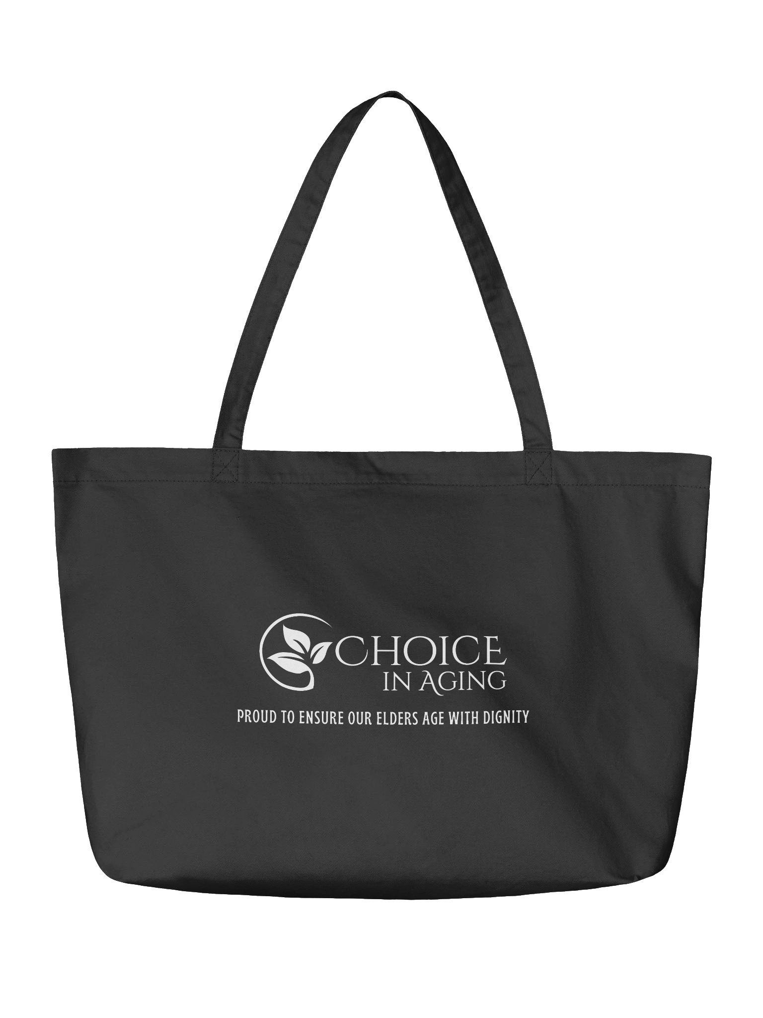 Econscious Large Eco-Friendly Tote Bag - "Age Out Loud" with Logo on Back product image (2)