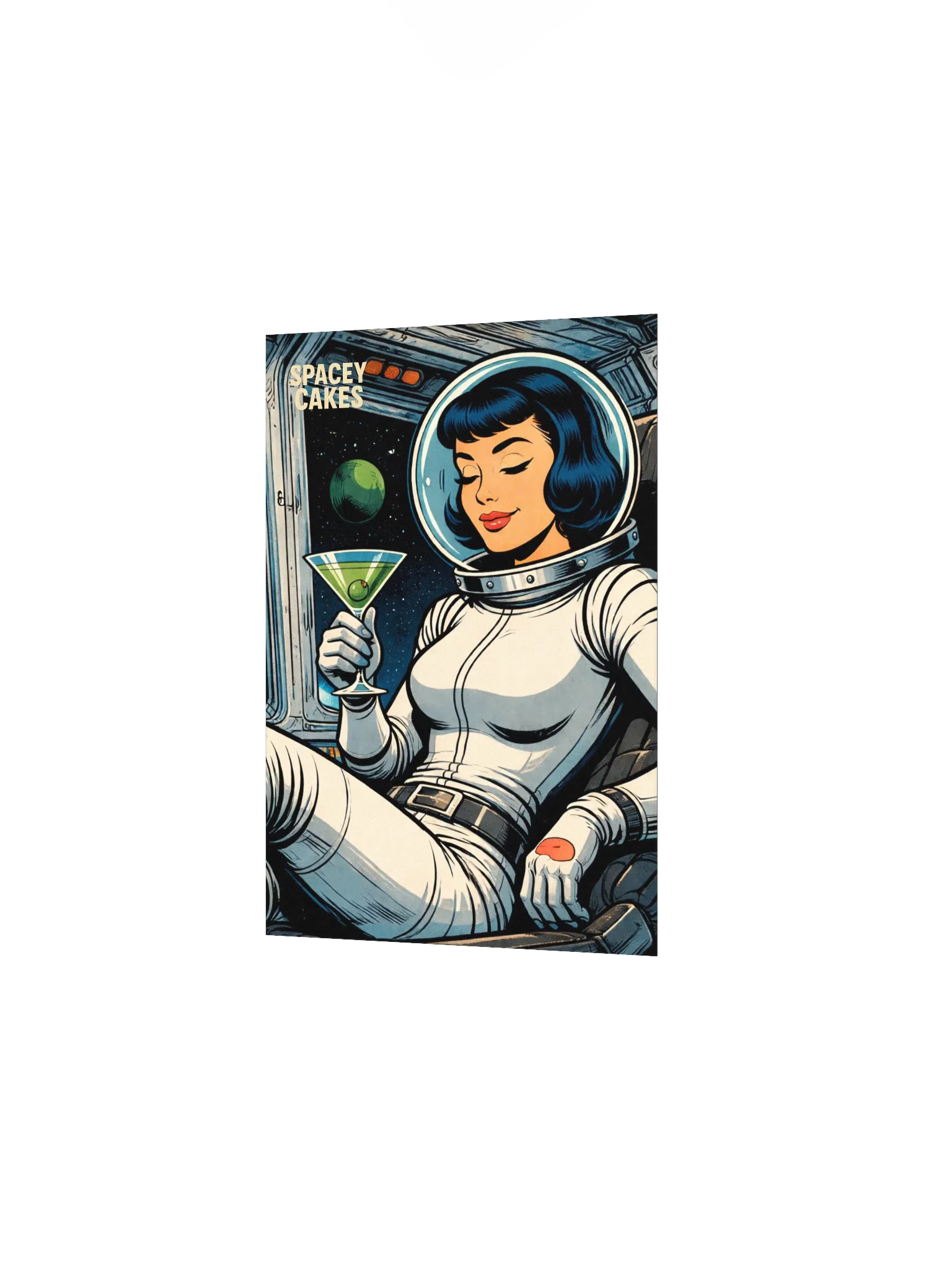 Glenda - Spacey Cakes Space Lounge Art Print product image (7)
