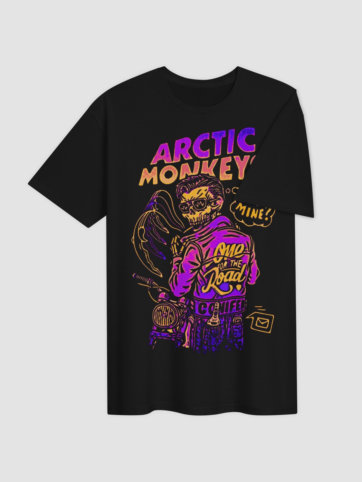 Arctic Monkeys One for the Road Graphic Tee | R U Mine Skeleton Dark Art | AM Era Collector Shirt product image (5)