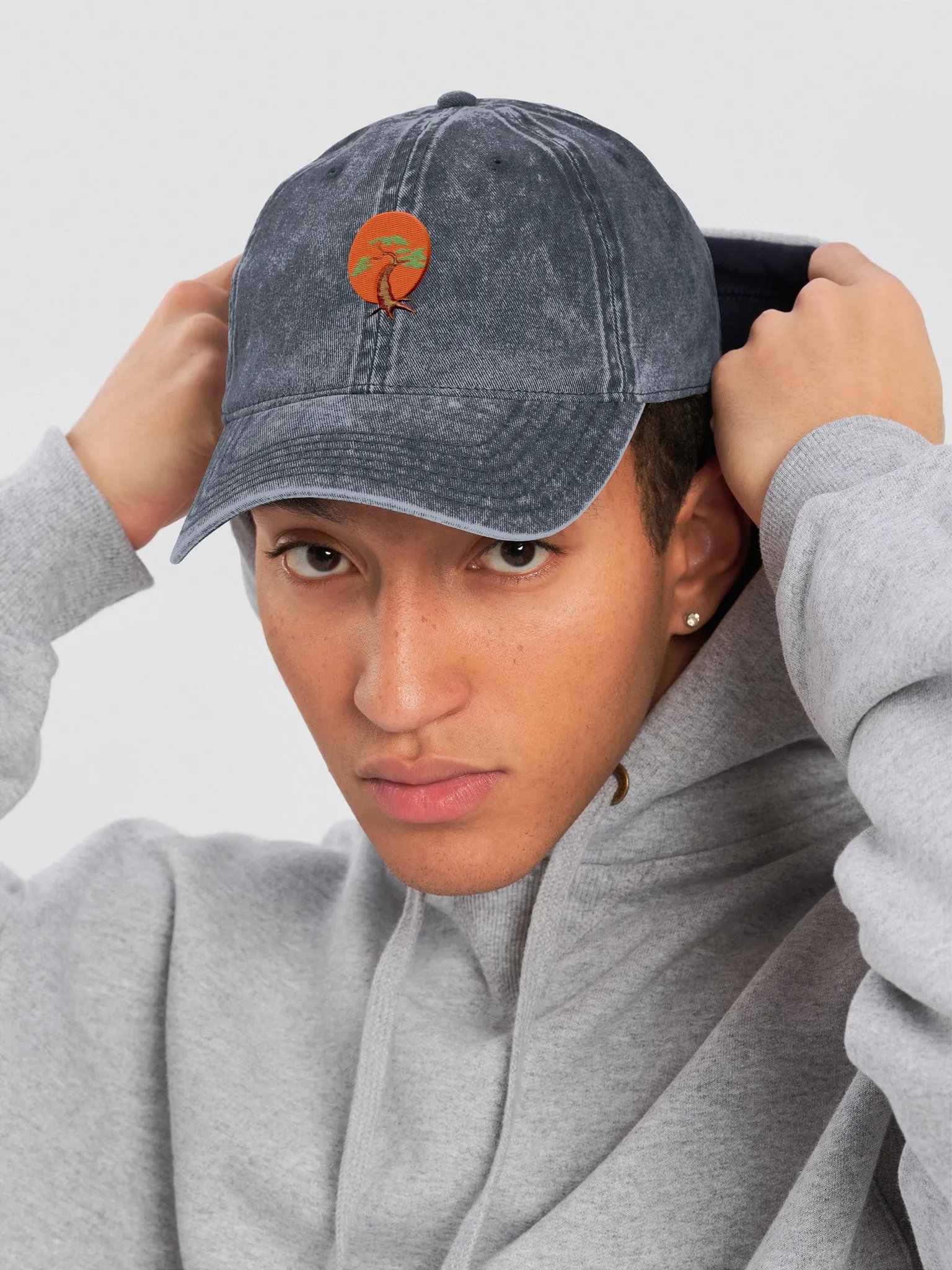 Bonsai Tree Sunset Dad Hat product image (6)