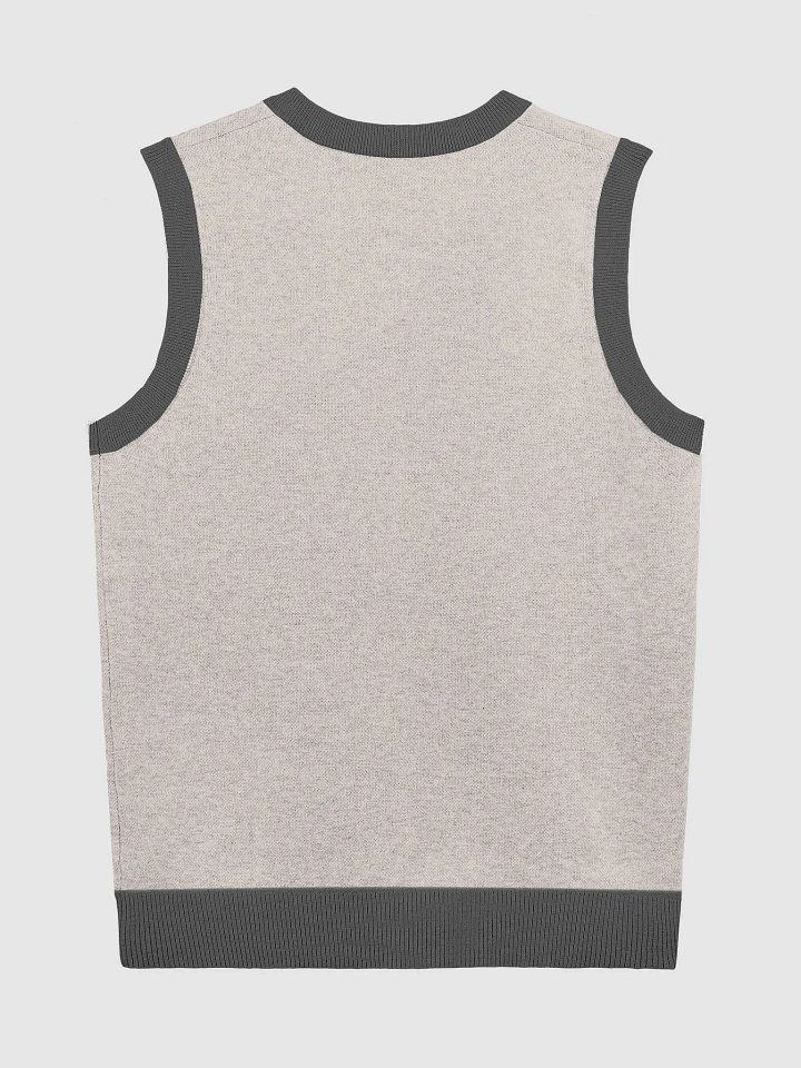 Floral Pekingese Knitted V-Neck Vest product image (6)