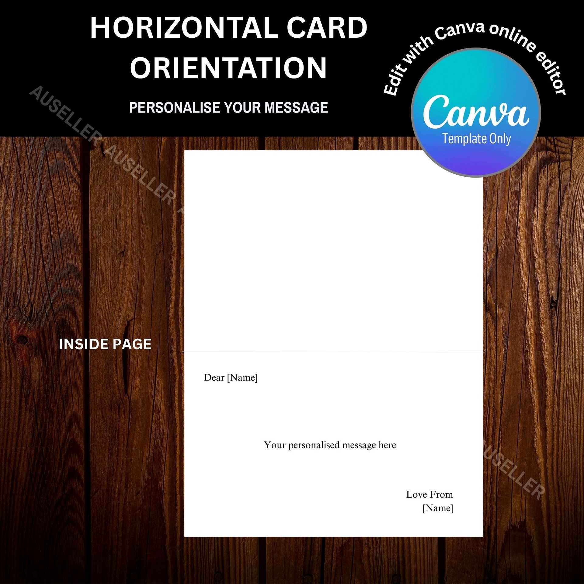 DAD Photo Card, 2 Design Set, Canva Template product image (6)