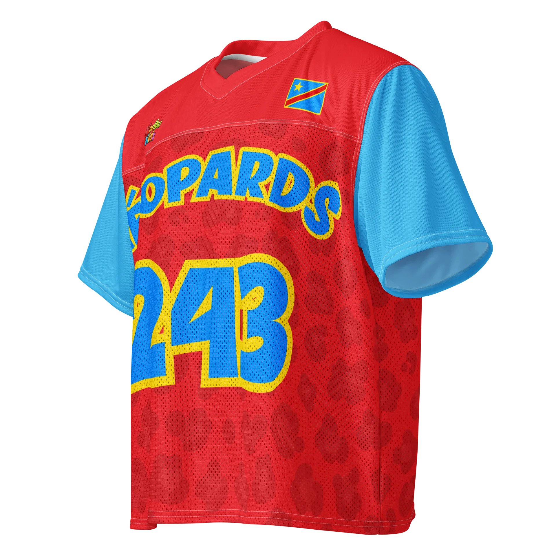 RED & BLUE Tobeta Bango™ Léopards 243 Street Jersey product image (3)
