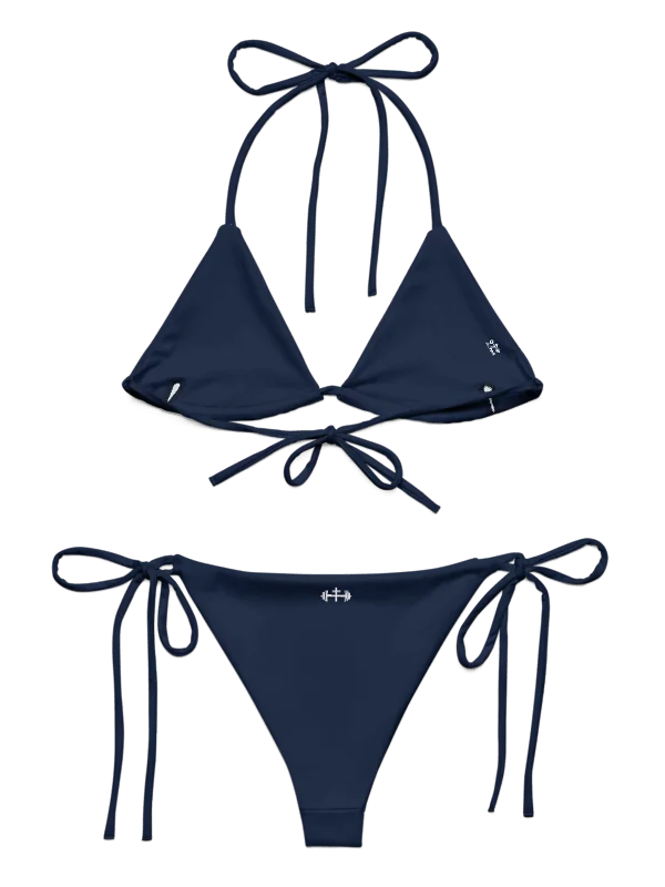 His House String Bikini Set - Navy product image (10)