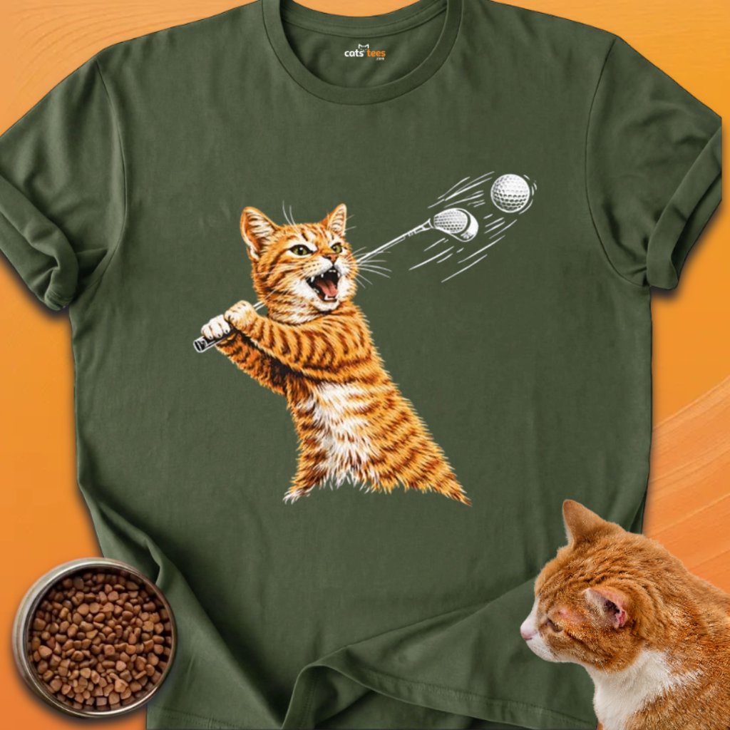 A Ginger Cat Playing Golf product image (21)
