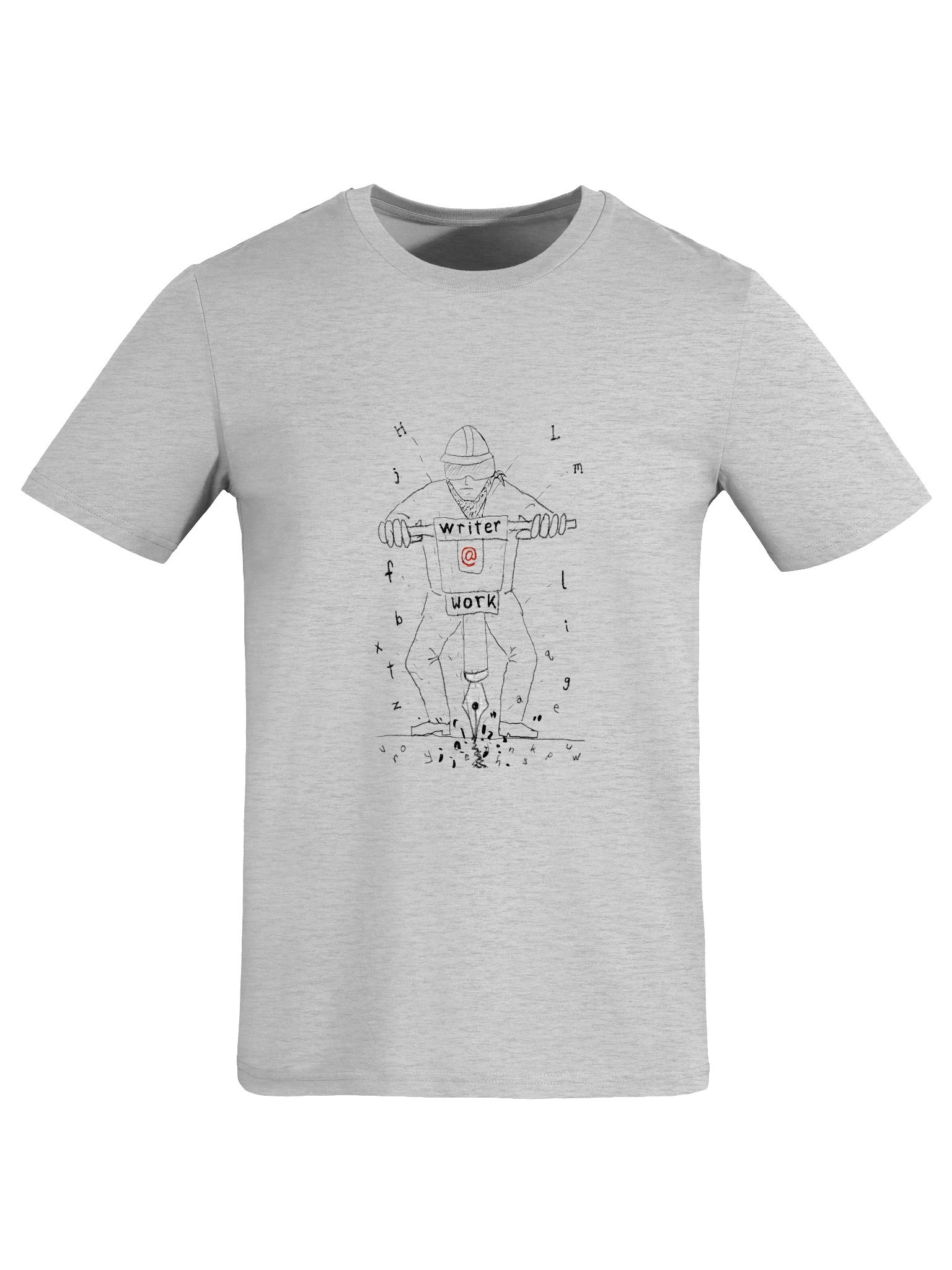 Writer@Work Organic Cotton T-Shirt: Upfront product image (7)