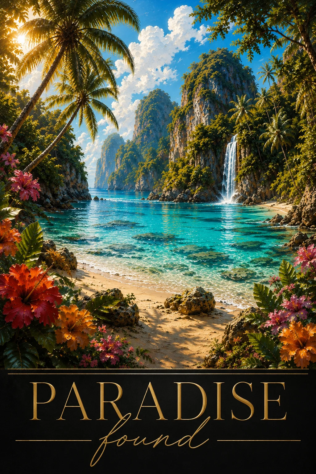 Paradise Found - Tropical Beach Digital Wall Art product image (1)