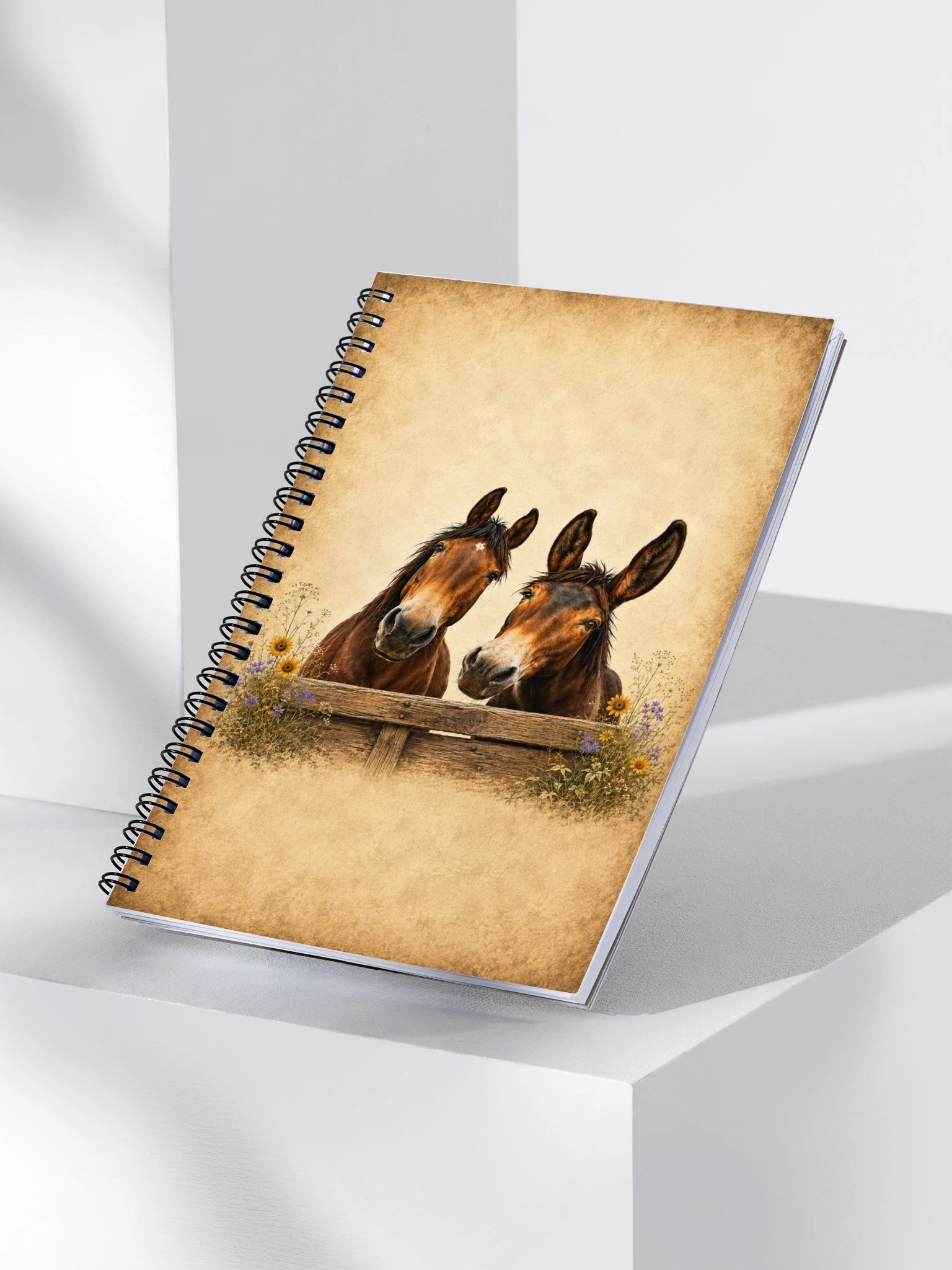 Meet Me at the Fence — Cabo & Delilah Spiral Notebook product image (3)