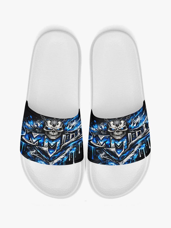 Blue Skull Graphic Slides product image (1)