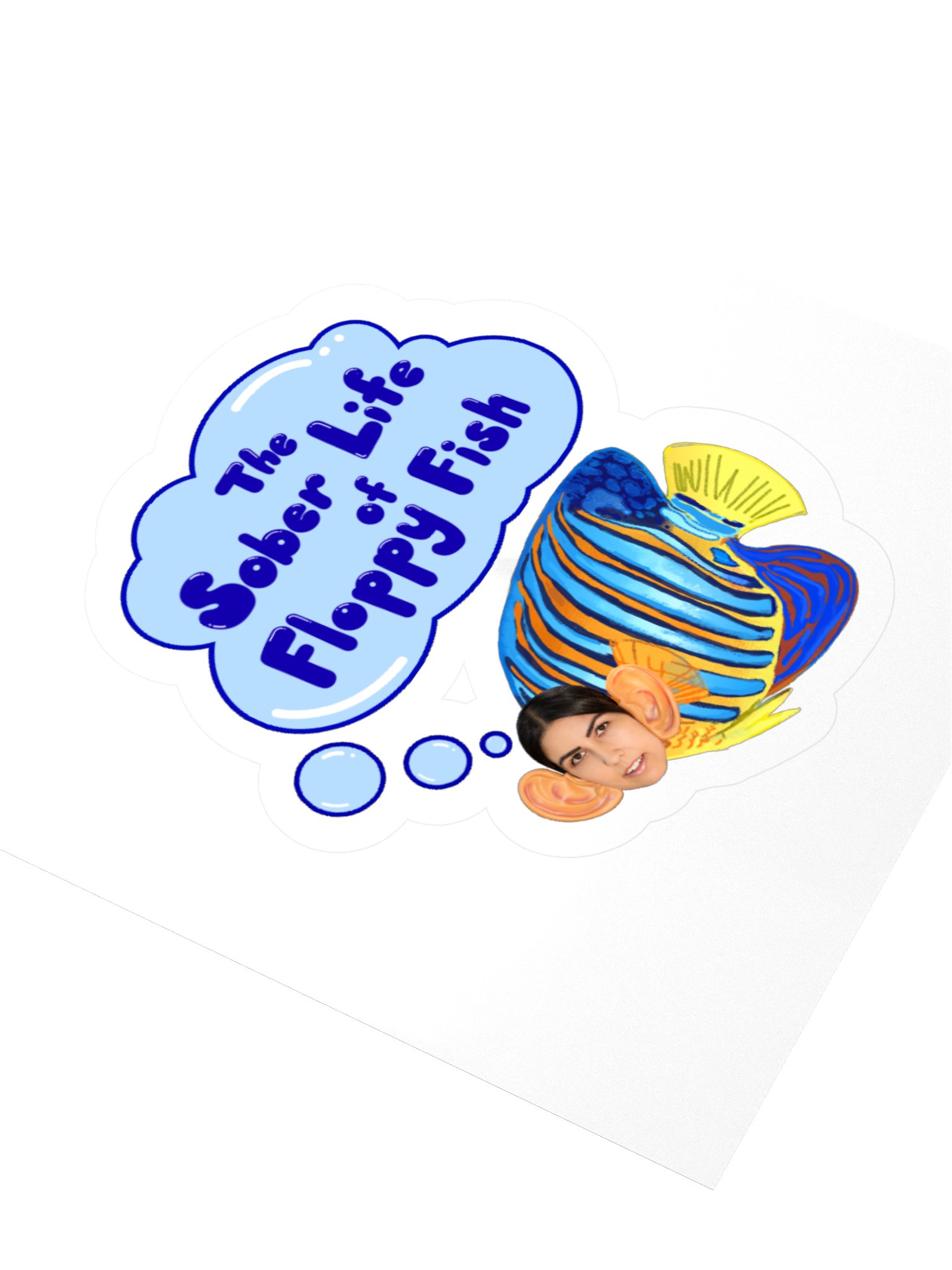 Sober Floppy Fish Sticker product image (12)