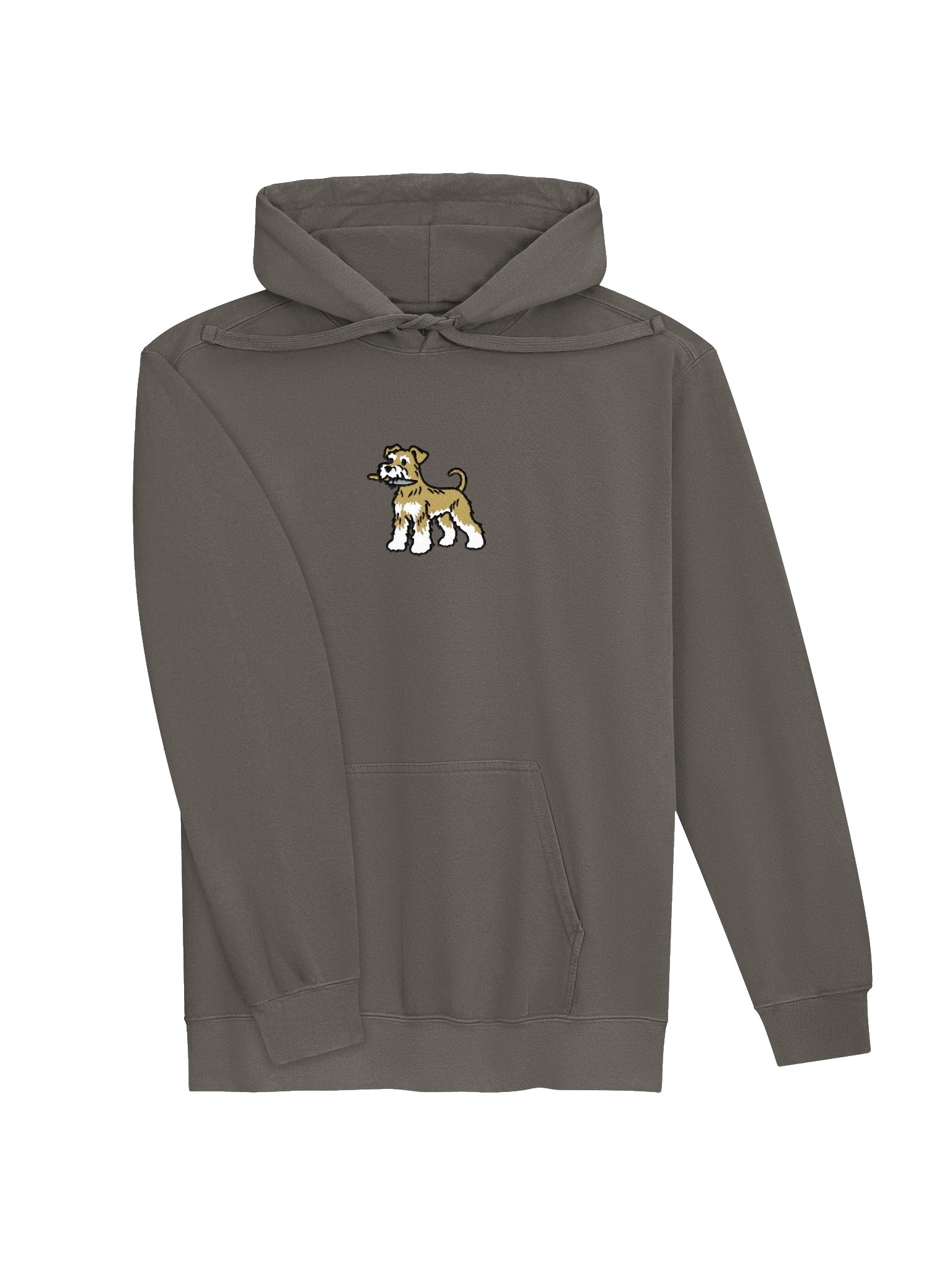 Funny Chibi-Style Miniature Schnauzer(Wheaten) Embroidered Premium Hoodie product image (14)