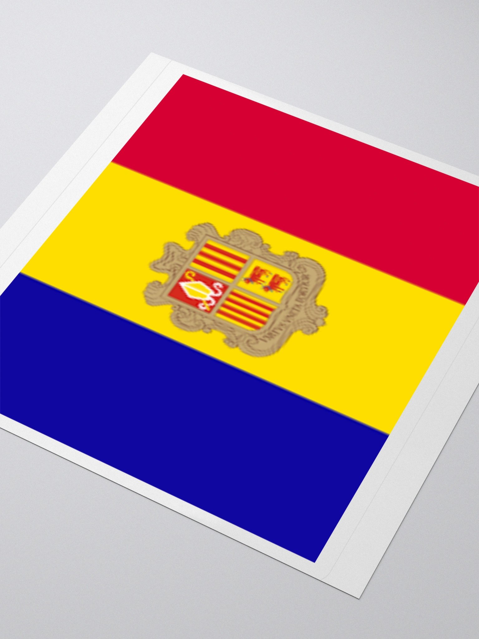 Exclusive Andorra Flag Kiss-Cut Stickers - High-Quality Vinyl, Multiple Sizes product image (9)