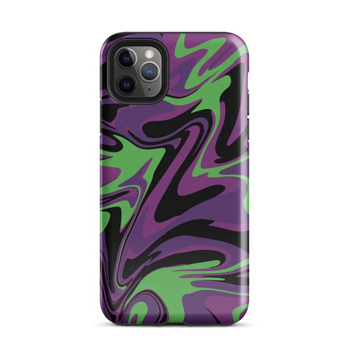 Purple Lime Swirl Tough Case for iPhone® product image (1)