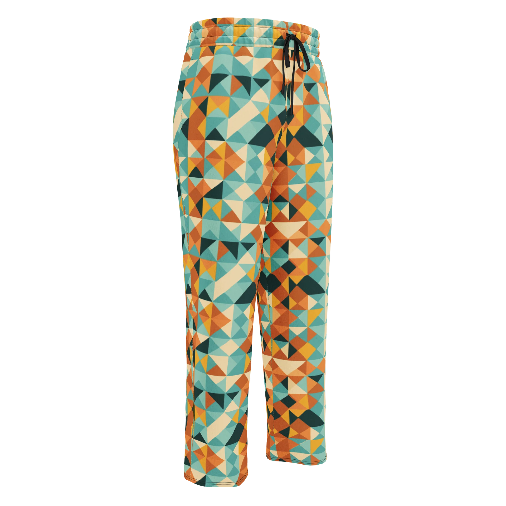 Abstract Geometric Pattern Unisex Wide-Leg Joggers product image (1)