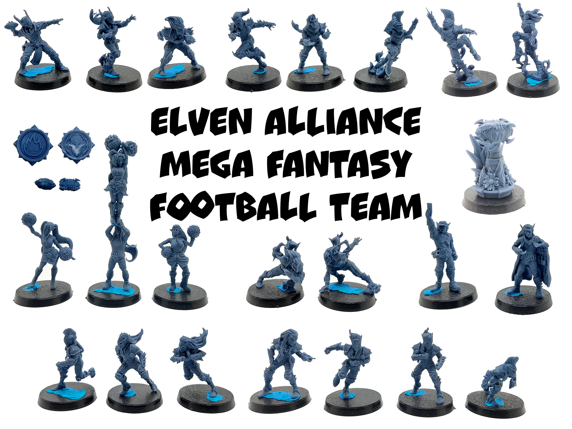 Elven Alliance Mega Fantasy Football Team - UGNI Miniatures product image (1)