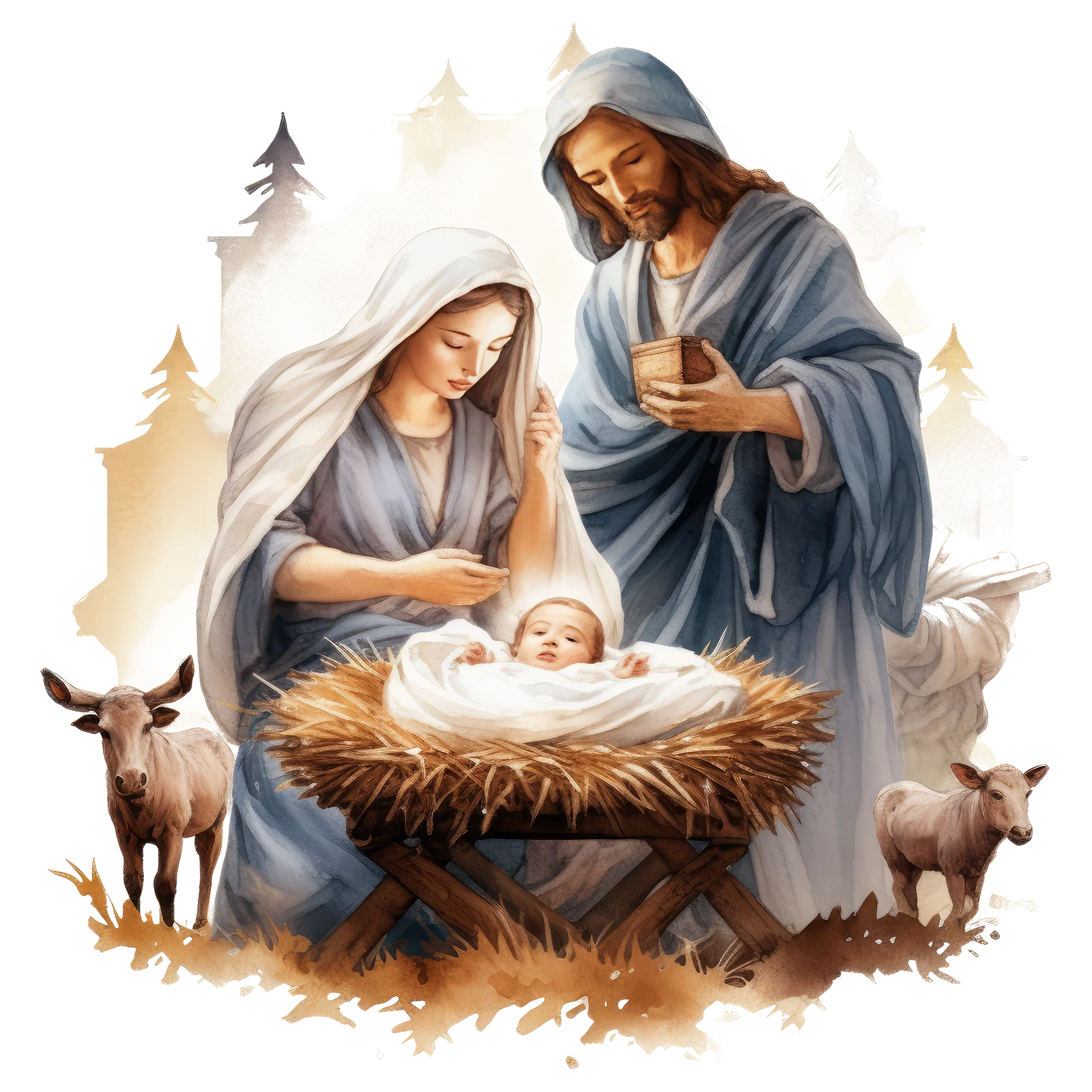 Jesus Born - Clipart Christmas Clipart product image (6)