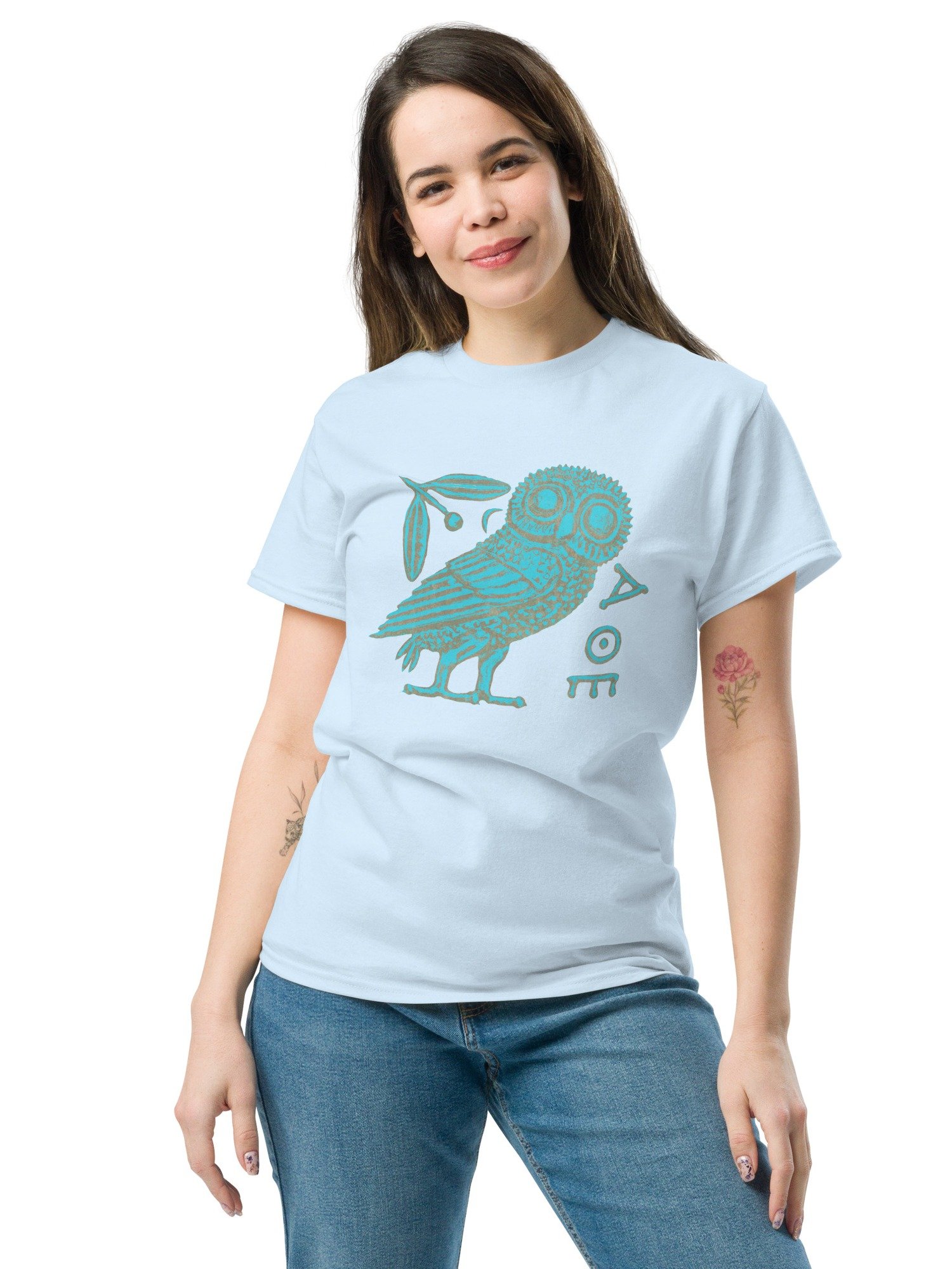 Athenian Owl Ancient Greek Coin Art 5th Century BC, T-Shirt product image (5)