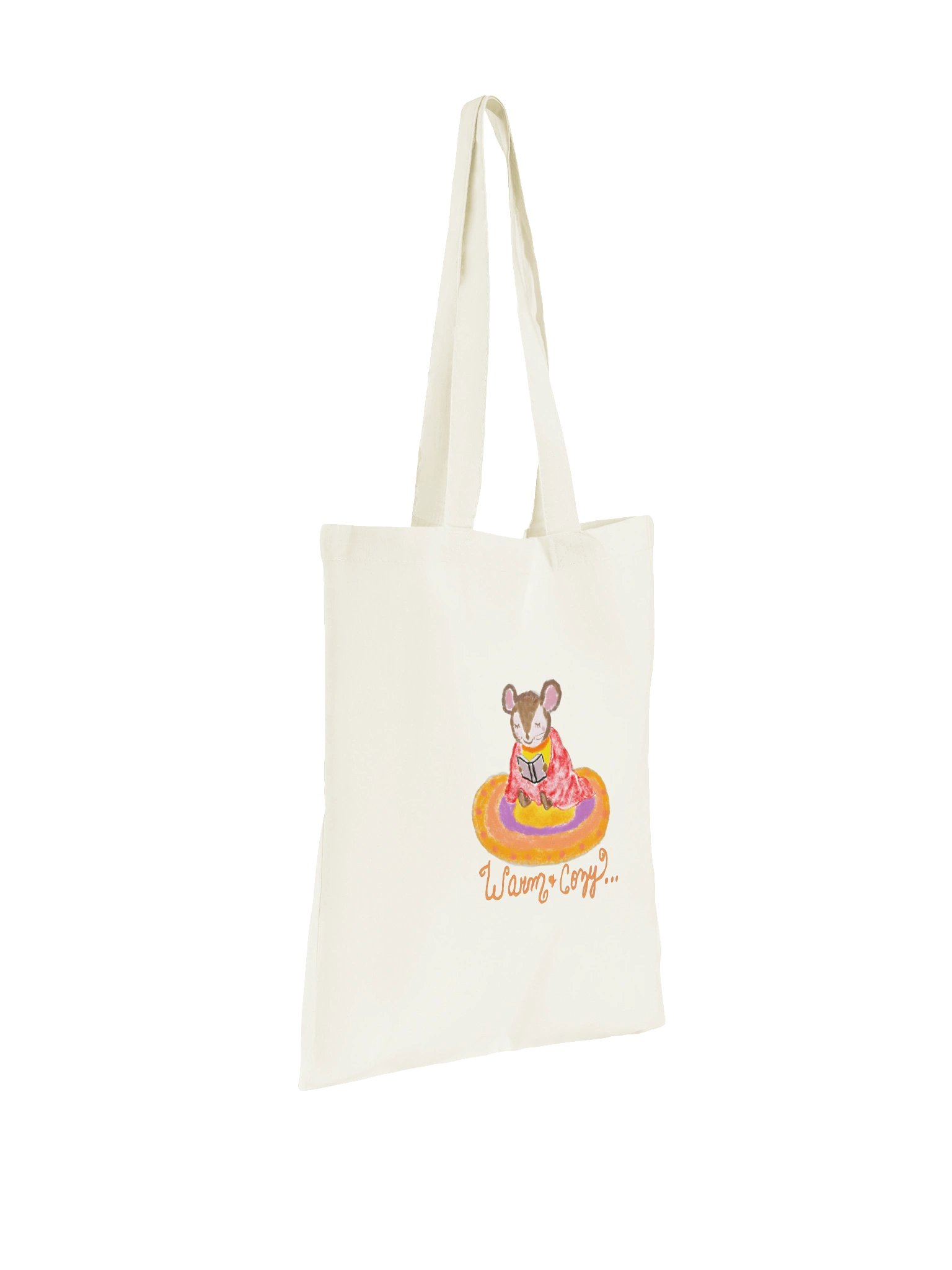 Warm and Cozy Mousie Canvas Tote Bag product image (2)